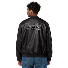 Load image into Gallery viewer, Jetlag Pharmacy Leather Bomber Jacket